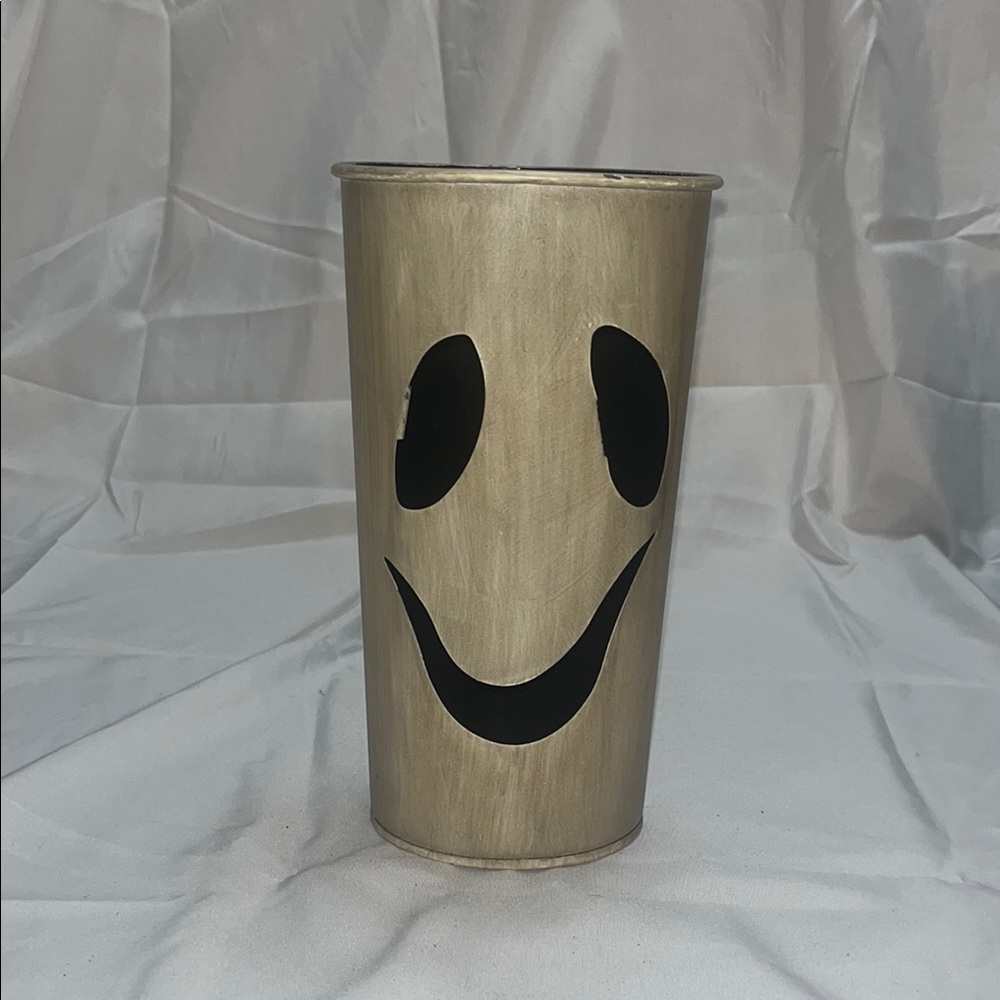 Halloween Ghost Tin Candle Holder